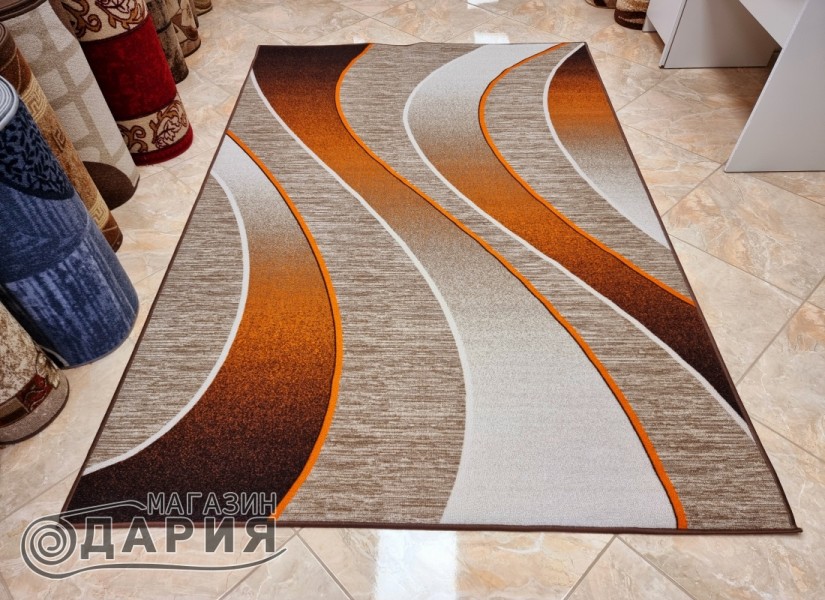 Мокетен килим ERIKA 8012 beige/orange